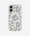 White Daisy Clear Magsafe Clear Phone Case