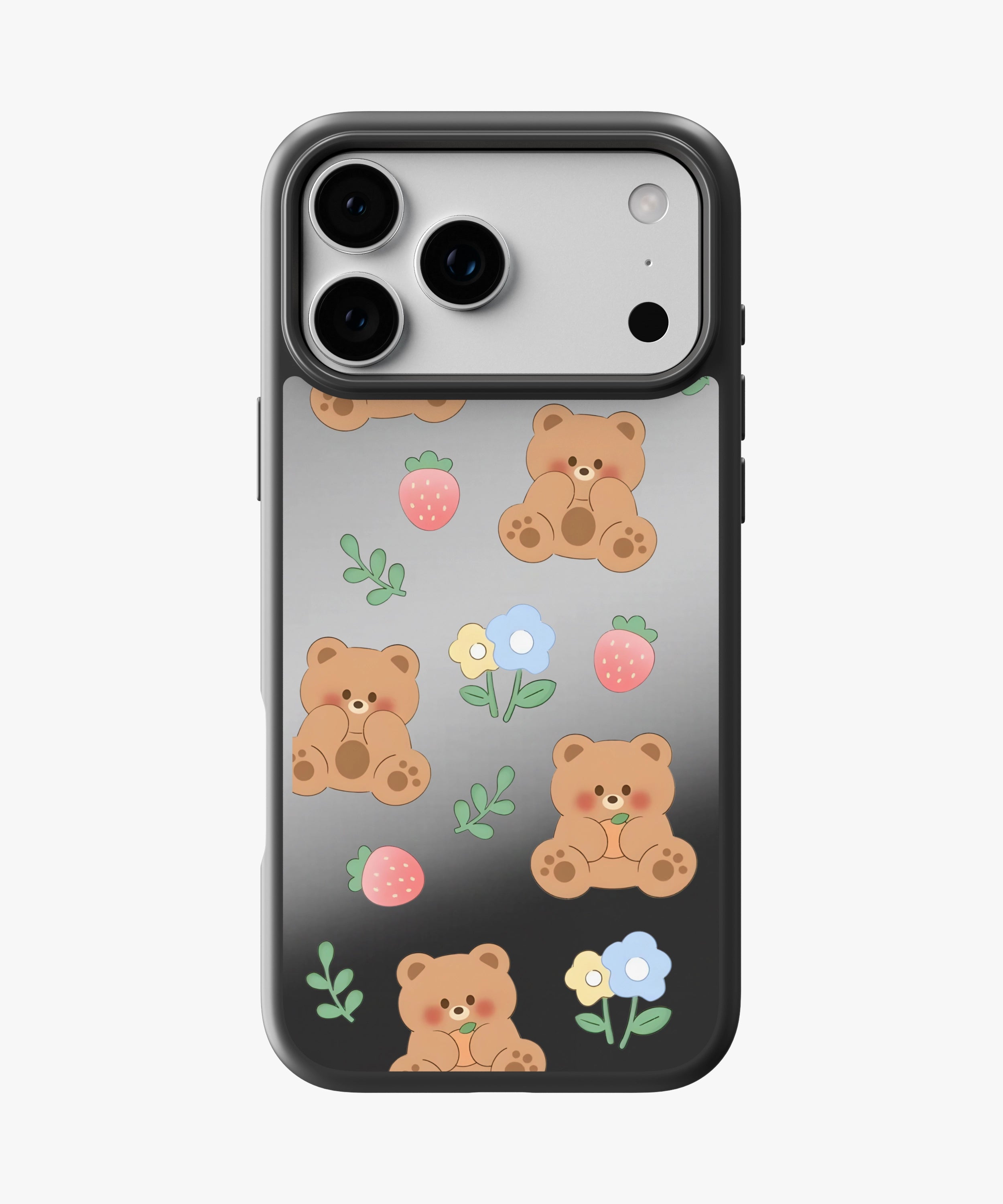 Berry Teddy Luxe Mirror Phone Case