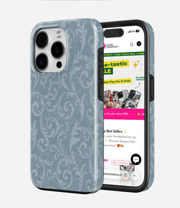 Frosted Filigree Glossy Armoured Case