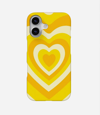 Y2k Yellow Hearts Case