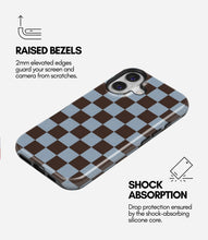 Load image into Gallery viewer, Mocha Sky Checker Glossy Armoured Case
