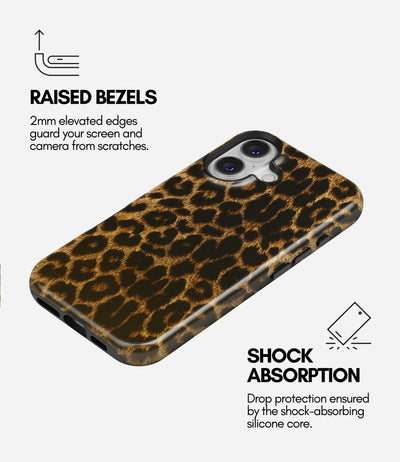 Golden Leopard Glossy Armoured Case
