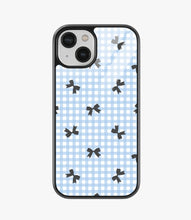 Load image into Gallery viewer, Bow &amp; Check Glass Case
