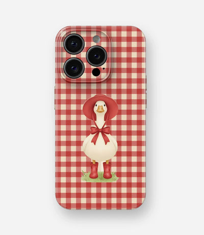 Gingham Goose Glossy Hard Case
