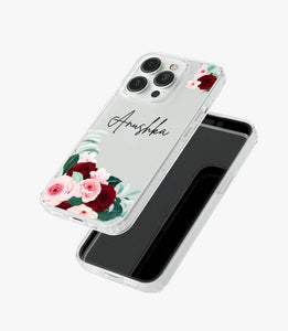 Rose Radiance Custom Name Silicone Case