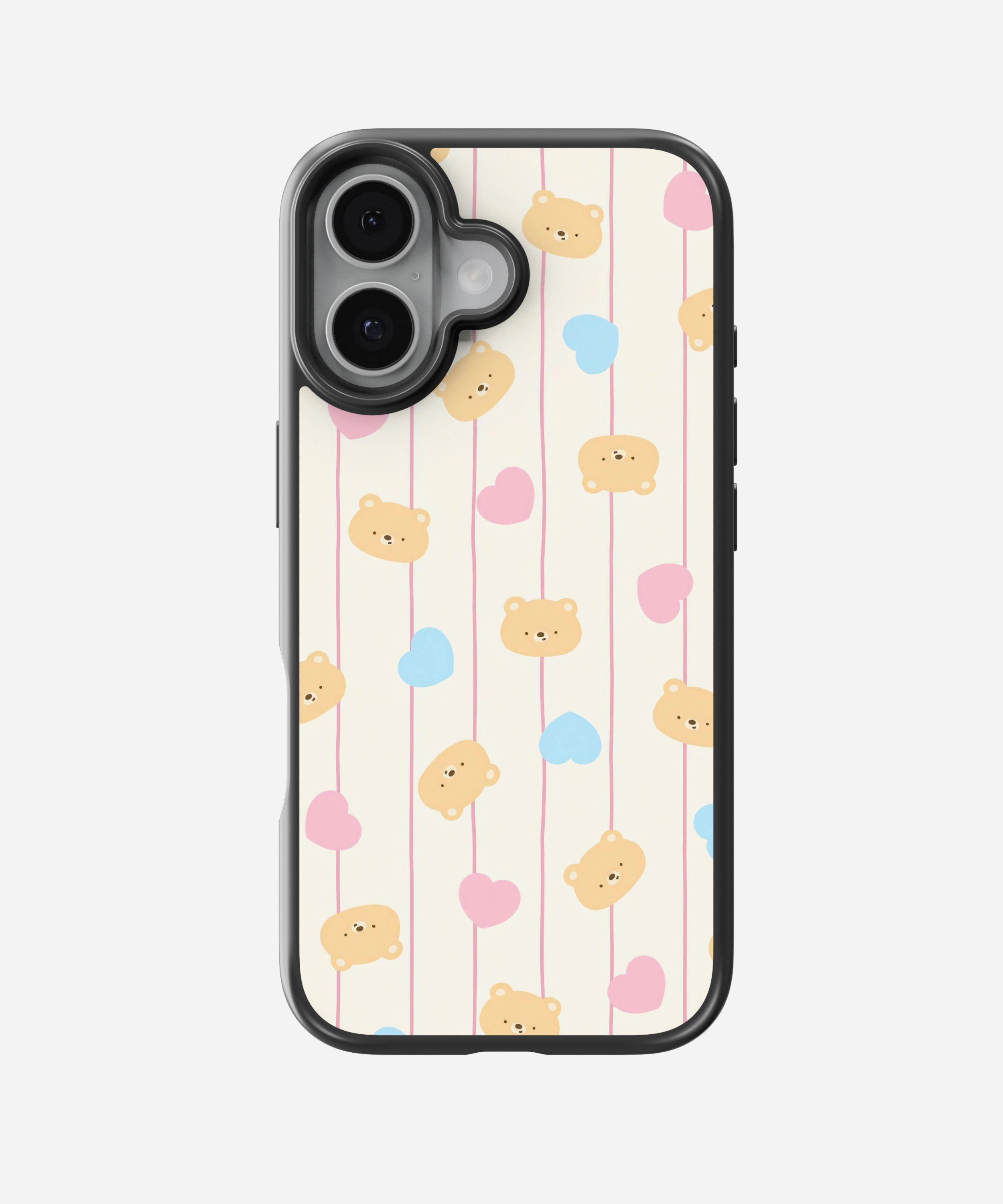 Heart Bear String Hybrid Matte Case