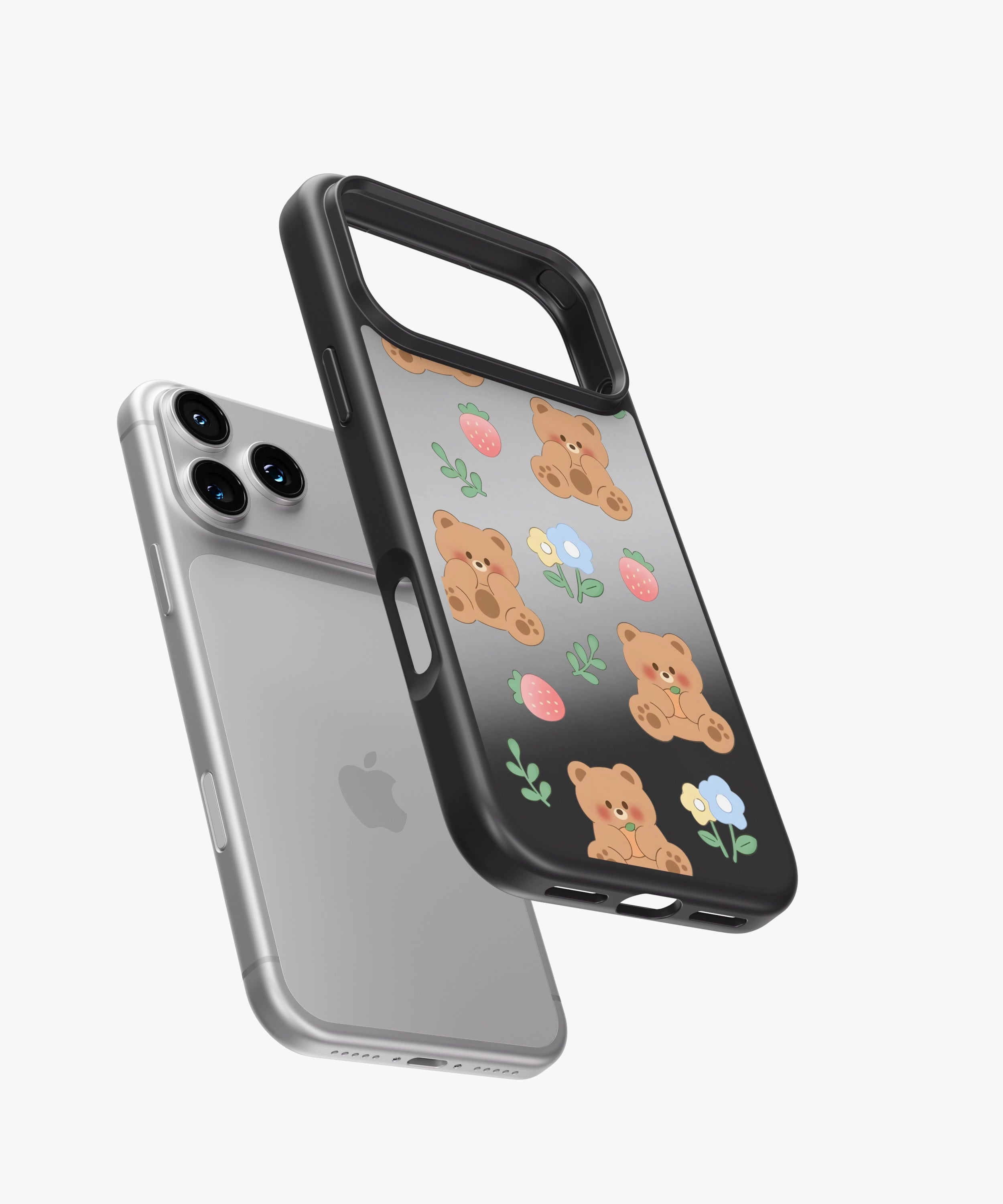 Berry Teddy Luxe Mirror Phone Case