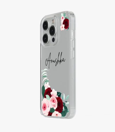 Rose Radiance Custom Name Silicone Case