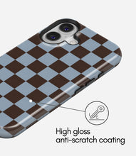 Load image into Gallery viewer, Mocha Sky Checker Glossy Armoured Case
