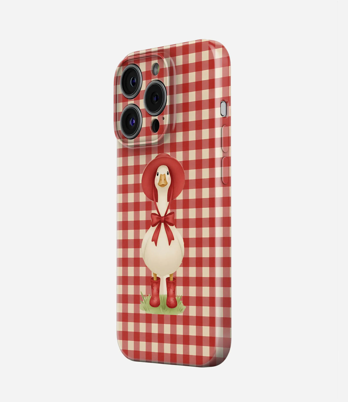 Gingham Goose Glossy Hard Case