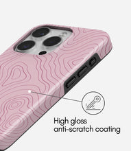 Load image into Gallery viewer, Blush Topo Lines Glossy Armoured Case
