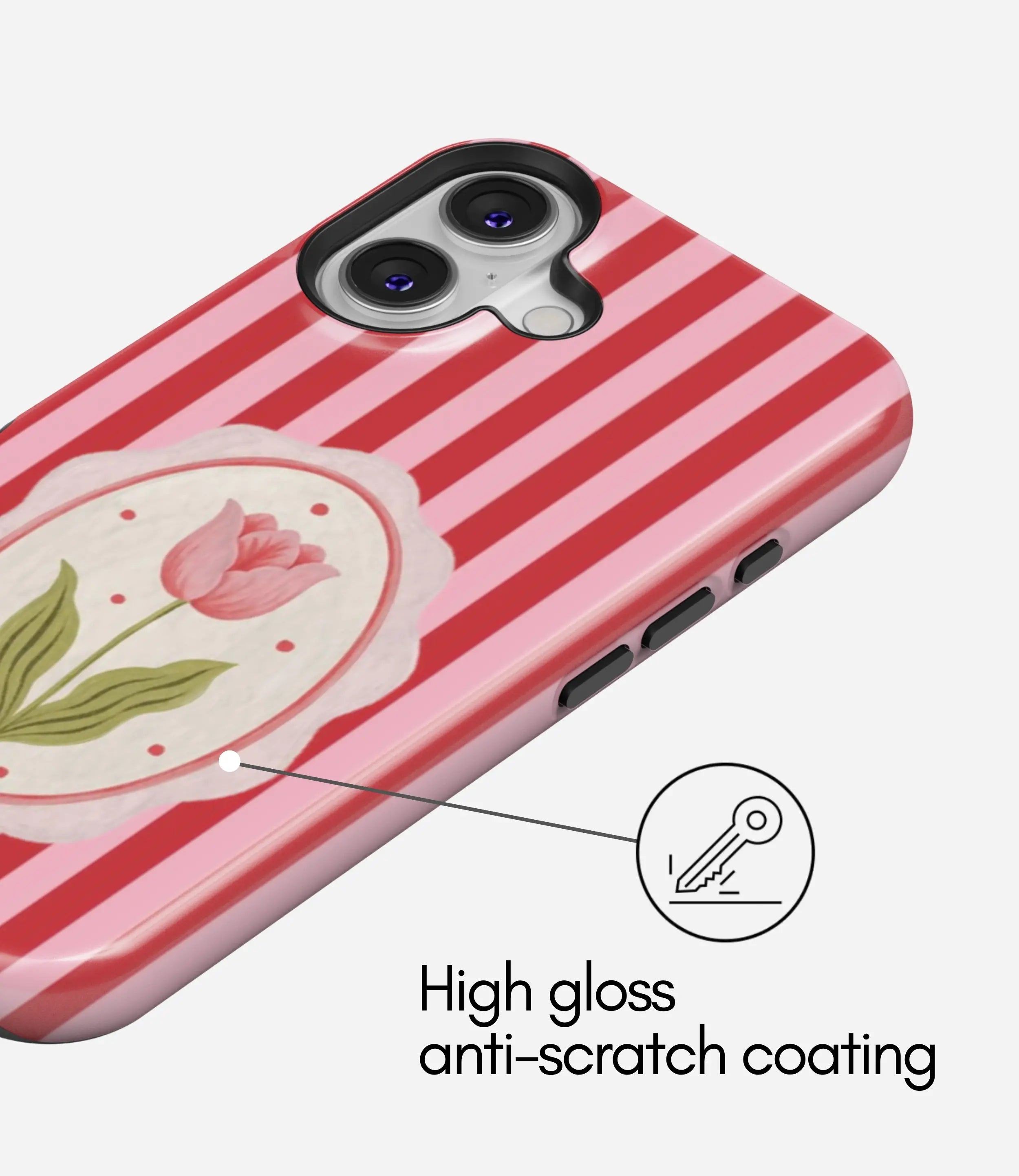 Scarlet Bloom Glossy Armoured Case