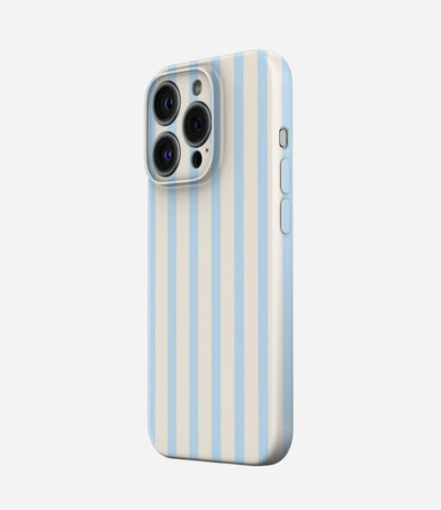 Coastal Blue Stripes Glossy Hard Case