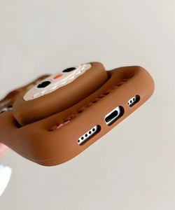 Brown Bunny Soft Silicone Phone Case