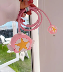 Anime Kawaii Star Charger Case & Cable Protector (18W/20W)