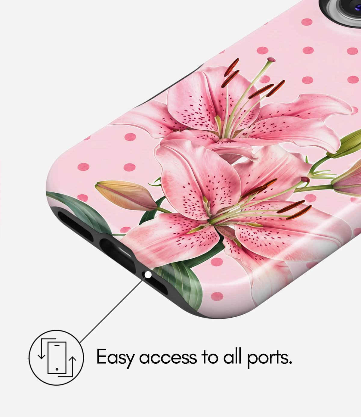 Pink Lily Pop Glossy Armoured Case