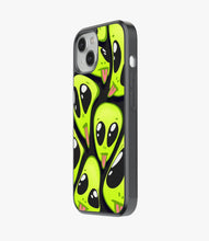 Load image into Gallery viewer, Crazy Alien Glass Phone Case
