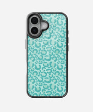 Load image into Gallery viewer, Aqua Leopard Print Glass Case
