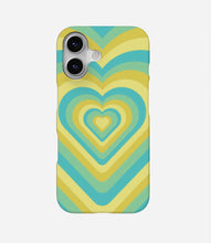 Load image into Gallery viewer, Summer Green &amp; Yellow Heart Y2K Phone Case
