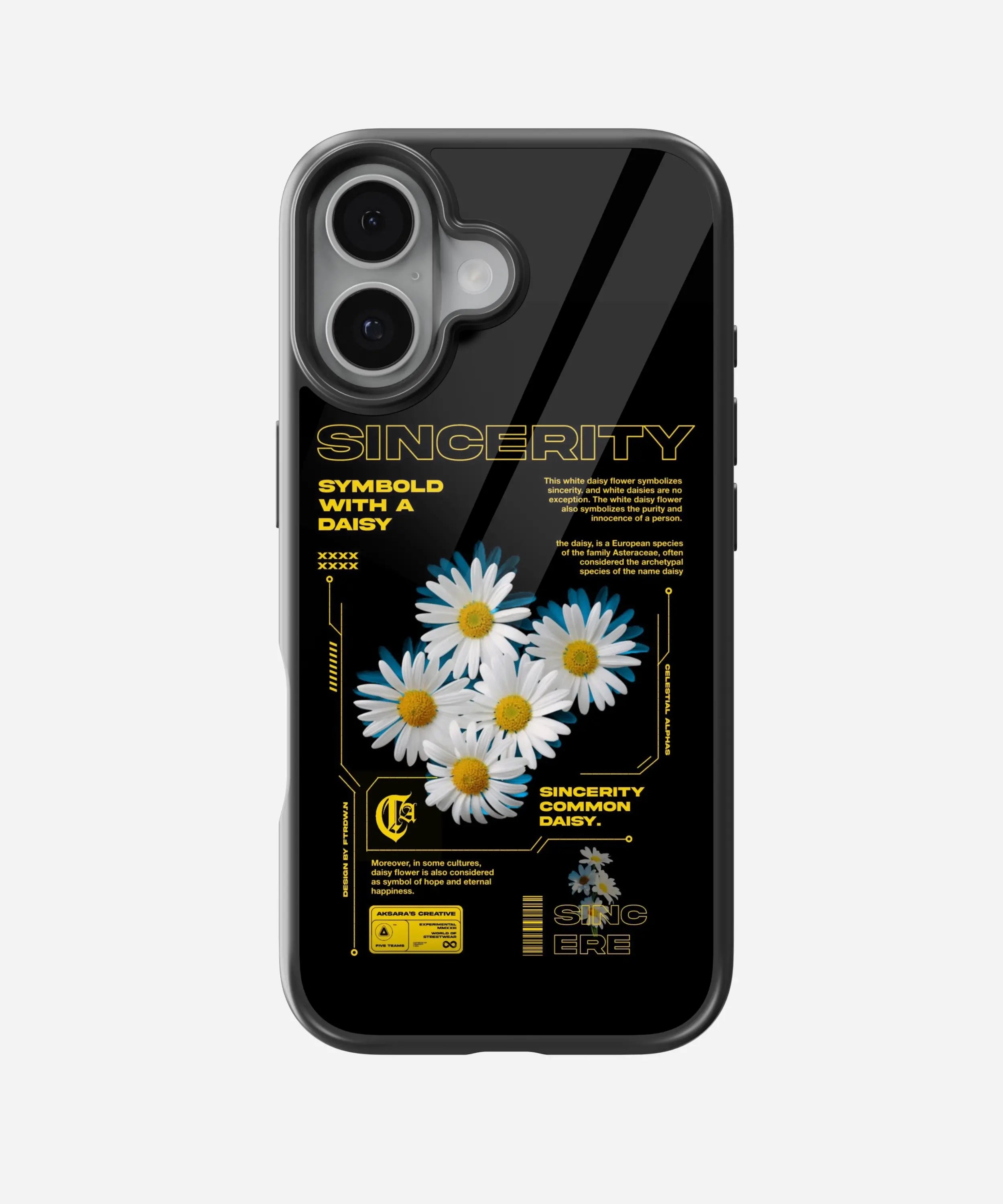 Sincerity Symbol Glass Phone Case