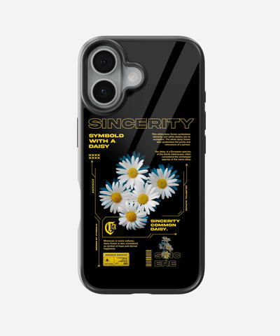 Sincerity Symbol Glass Phone Case