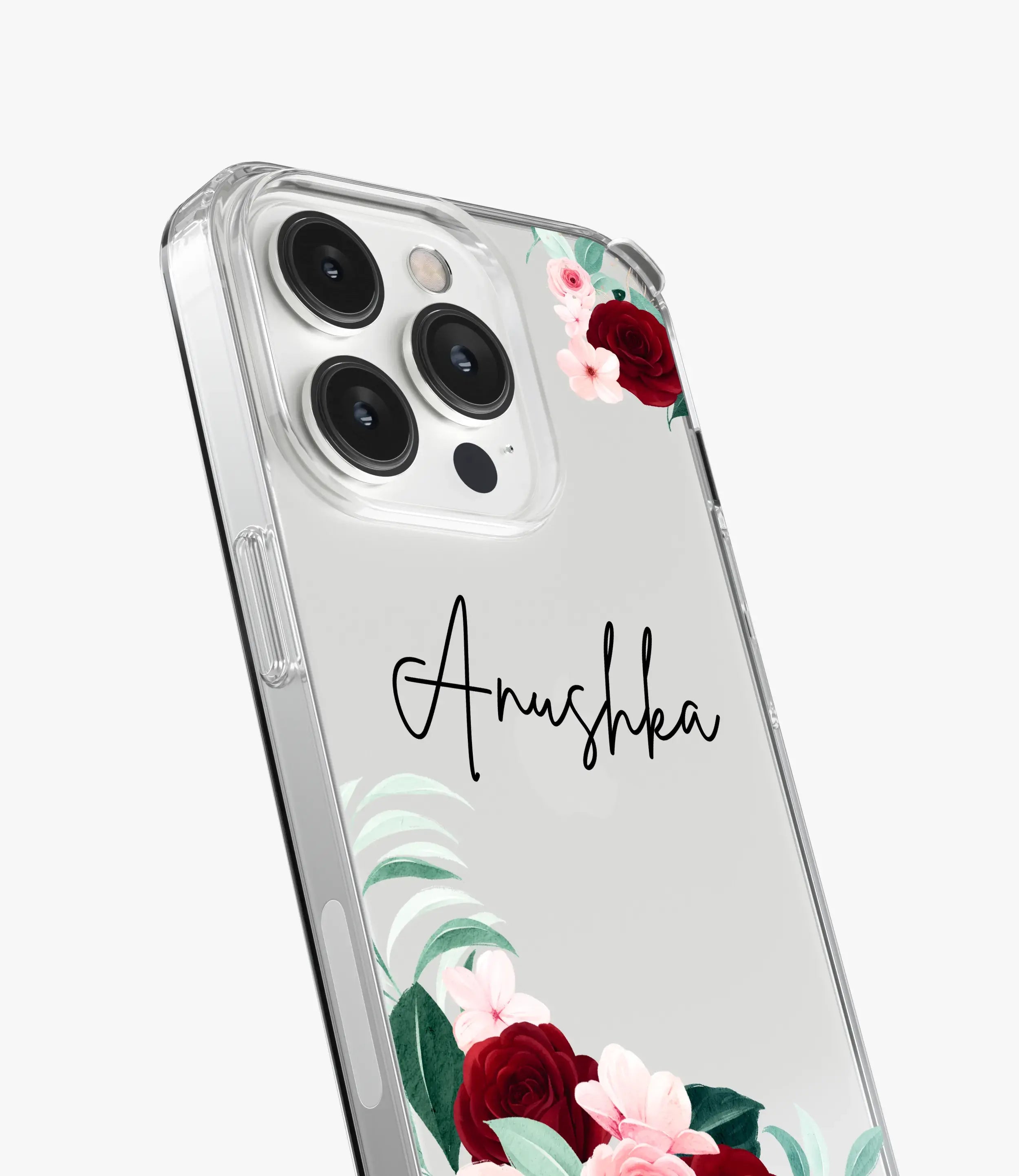 Rose Radiance Custom Name Silicone Case