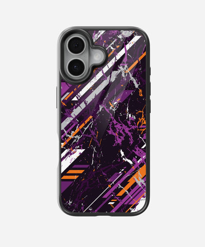 Abstract Gridiron Glory Pattern Glass Case