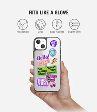 Load image into Gallery viewer, Peace Out Stride 2.0 Clear Phone Case
