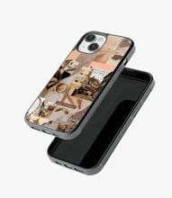Load image into Gallery viewer, Vintage Patchwork Aesthetic Glass Phone Case
