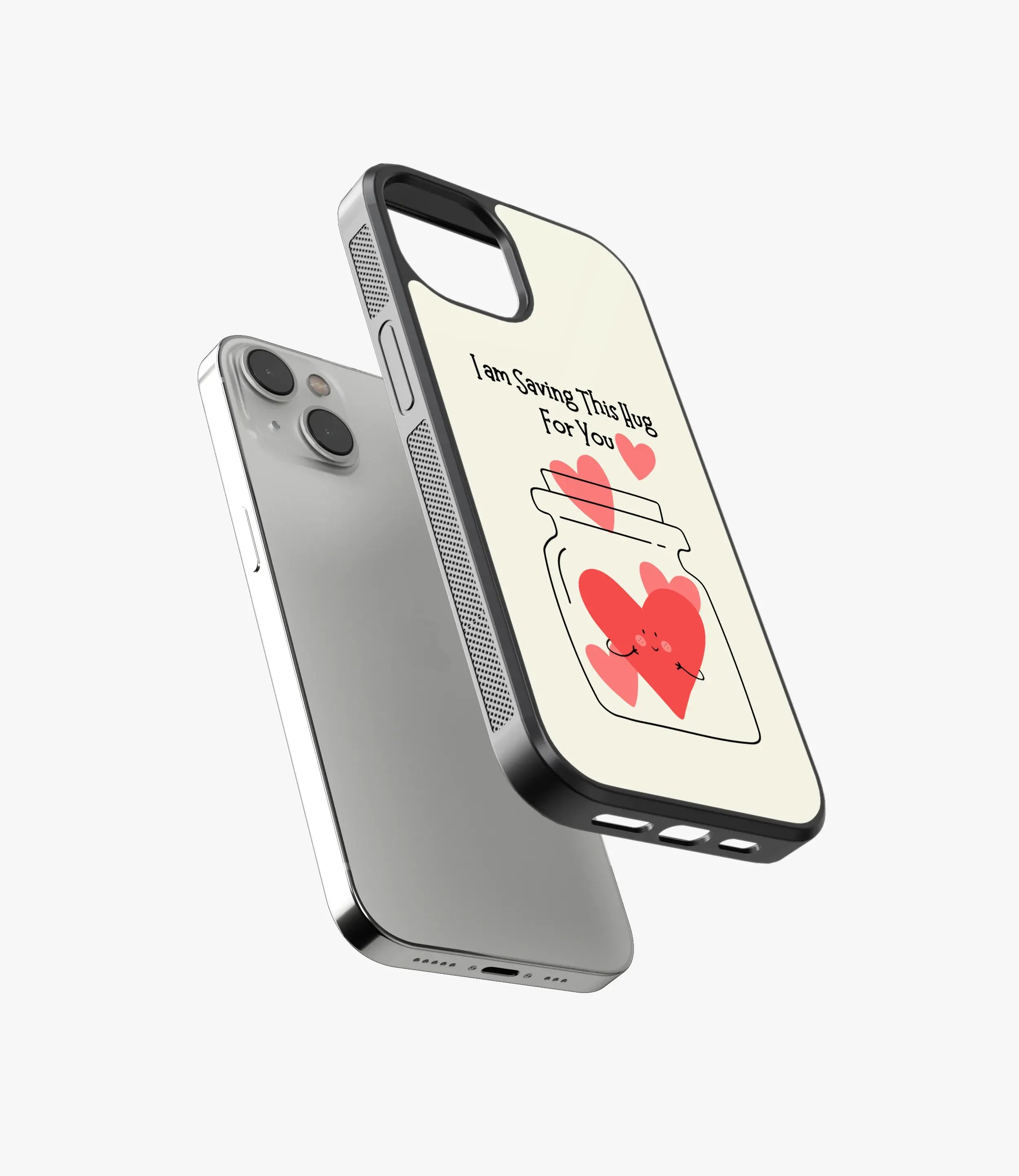 Saving Hug For You Glass Phone Case