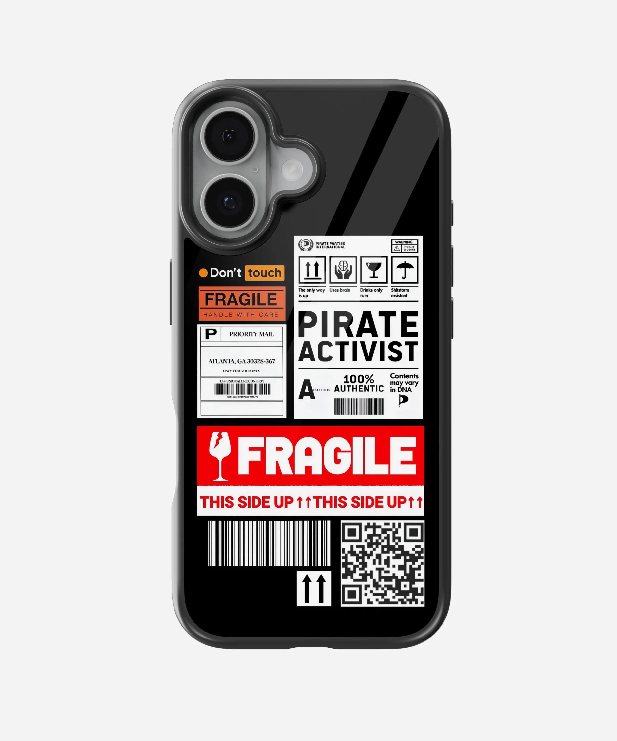 Fragile Pirate Activist Glass Case