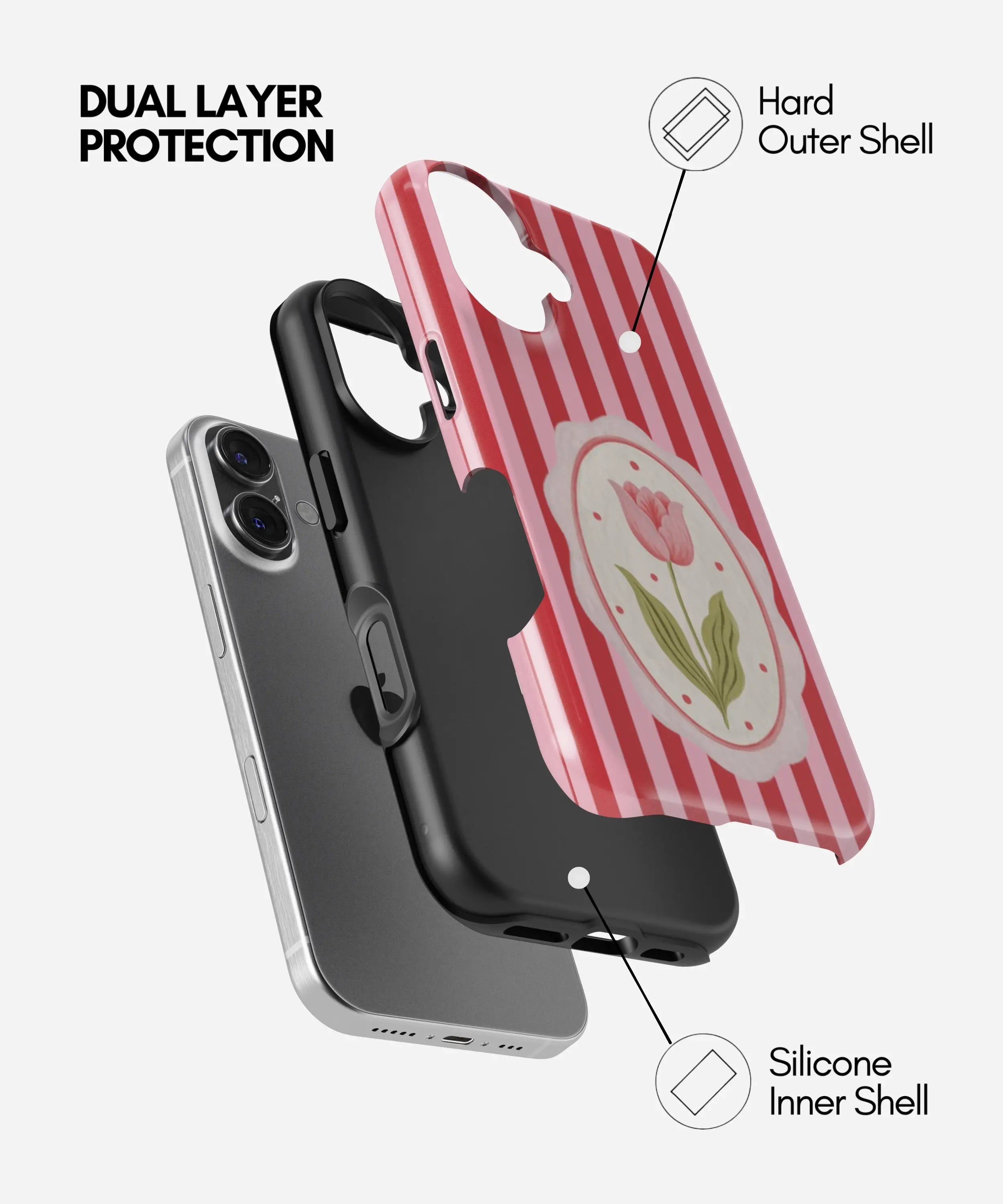 Scarlet Bloom Glossy Armoured Case
