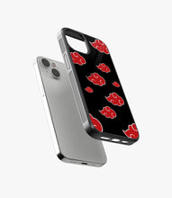 Load image into Gallery viewer, Akatsuki Cloud Glass Phone Case
