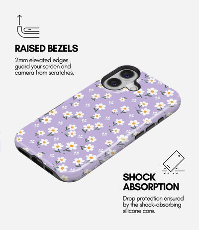 Lavender Daisy Bloom Glossy Armoured Case
