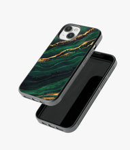 Load image into Gallery viewer, Green Emerald Marble Glass Phone Case
