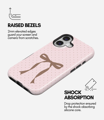 Coquette Bow Dot Glossy Armoured Case