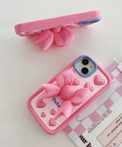 Pastel Cute Bow Soft Silicone Phone Case