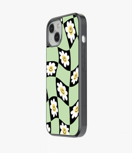Daisy Black/Green Checkered Glass Case