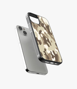 Brown Camo Glass Case