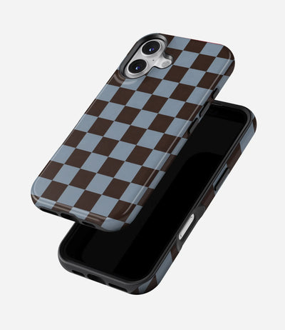 Mocha Sky Checker Glossy Armoured Case