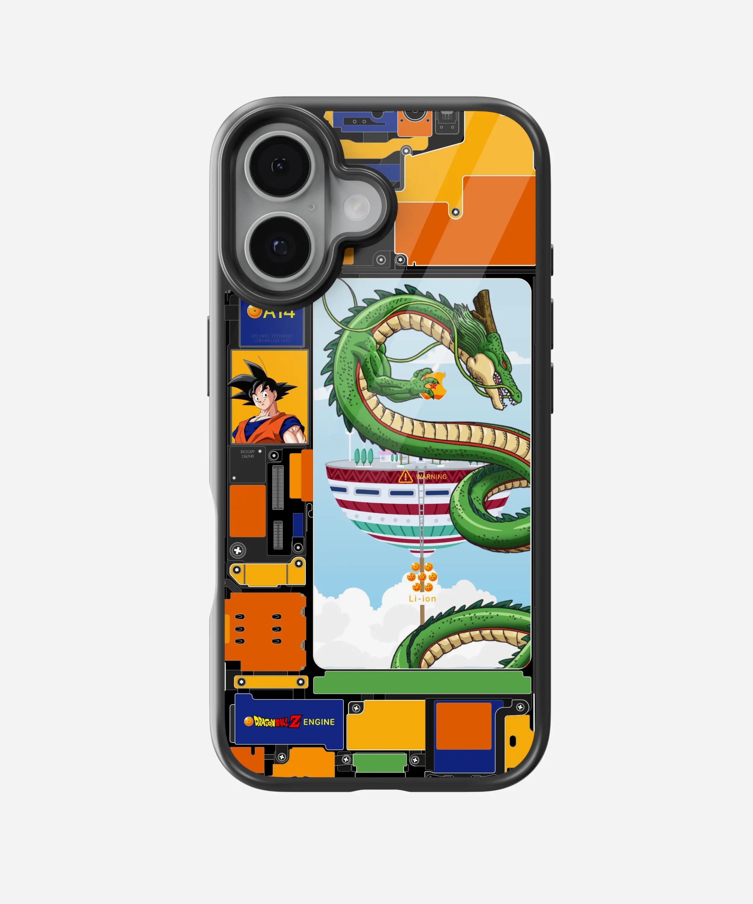 Goku Iphone Circuit Glass Case