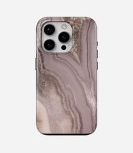 Load image into Gallery viewer, Dusty Rose Veins Glossy Armoured Case
