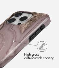 Load image into Gallery viewer, Dusty Rose Veins Glossy Armoured Case
