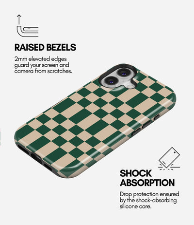 Matcha Check Glossy Armoured Case