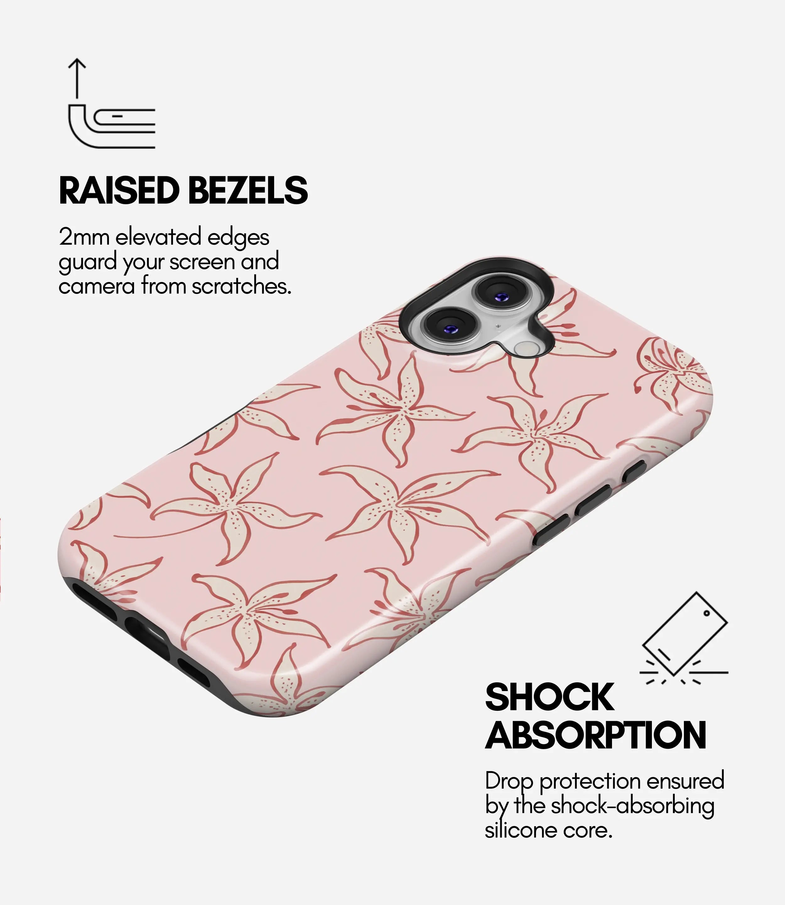 Petal Sketch Glossy Armoured Case