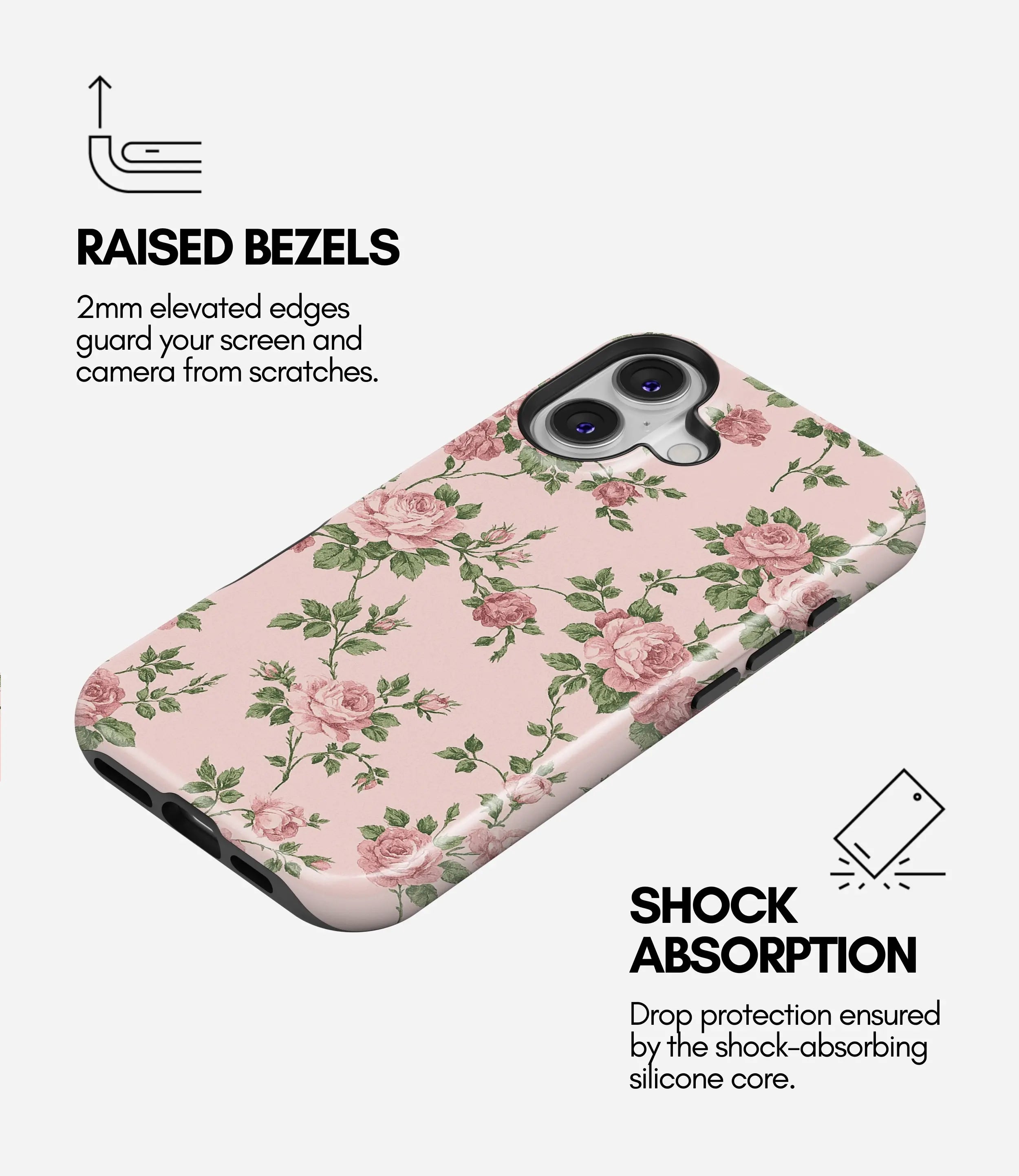 Blush Garden Glossy Armoured Case