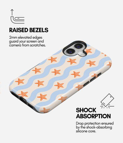 Starfish Wave Glossy Armoured Case