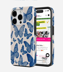 Indigo Flutter Glossy Armoured Case