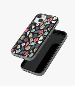Tropical Seashell Glass Case