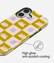 Load image into Gallery viewer, Olive Swan Tile Glossy Armoured Case
